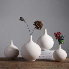 8inch White Solid Ceramic Floor Vase Flower Vase for Party, Wedding, Home, Spa   392012179337